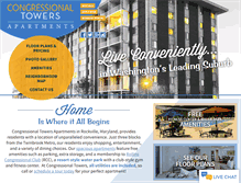 Tablet Screenshot of congressionaltowers.net